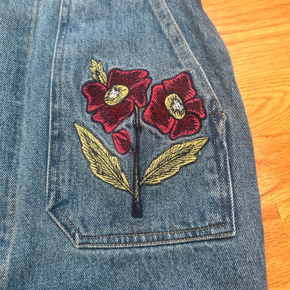 Honey Punch one of a kind denim jean skirt Small - Picture 4 of 6